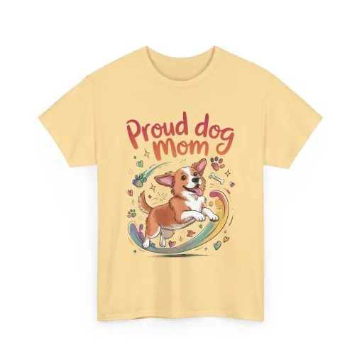 Proud Dog Mom Tee, Cute Pet Lover Shirt, Animal Lover Gift, Dog Mom T-Shirt, Funny Dog Apparel, Gift for Pet Owners, T-Shirt for Pet Moms - Image 32
