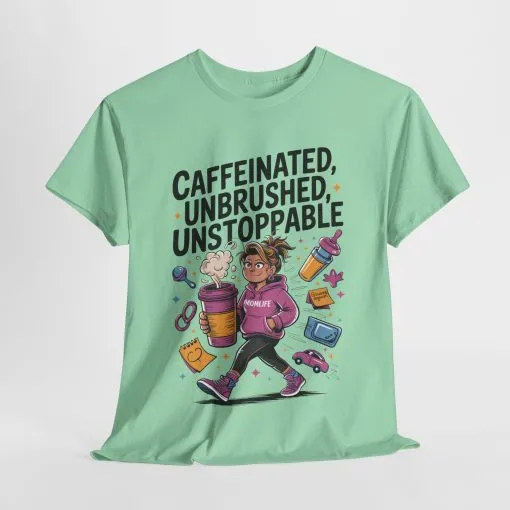 Funny Mom Life Graphic Shirt, Mother's Day Gift, Cotton Tee for Tired but Fierce Mothers, Coffee and Mom T-Shirt, mom life shirt - Image 31
