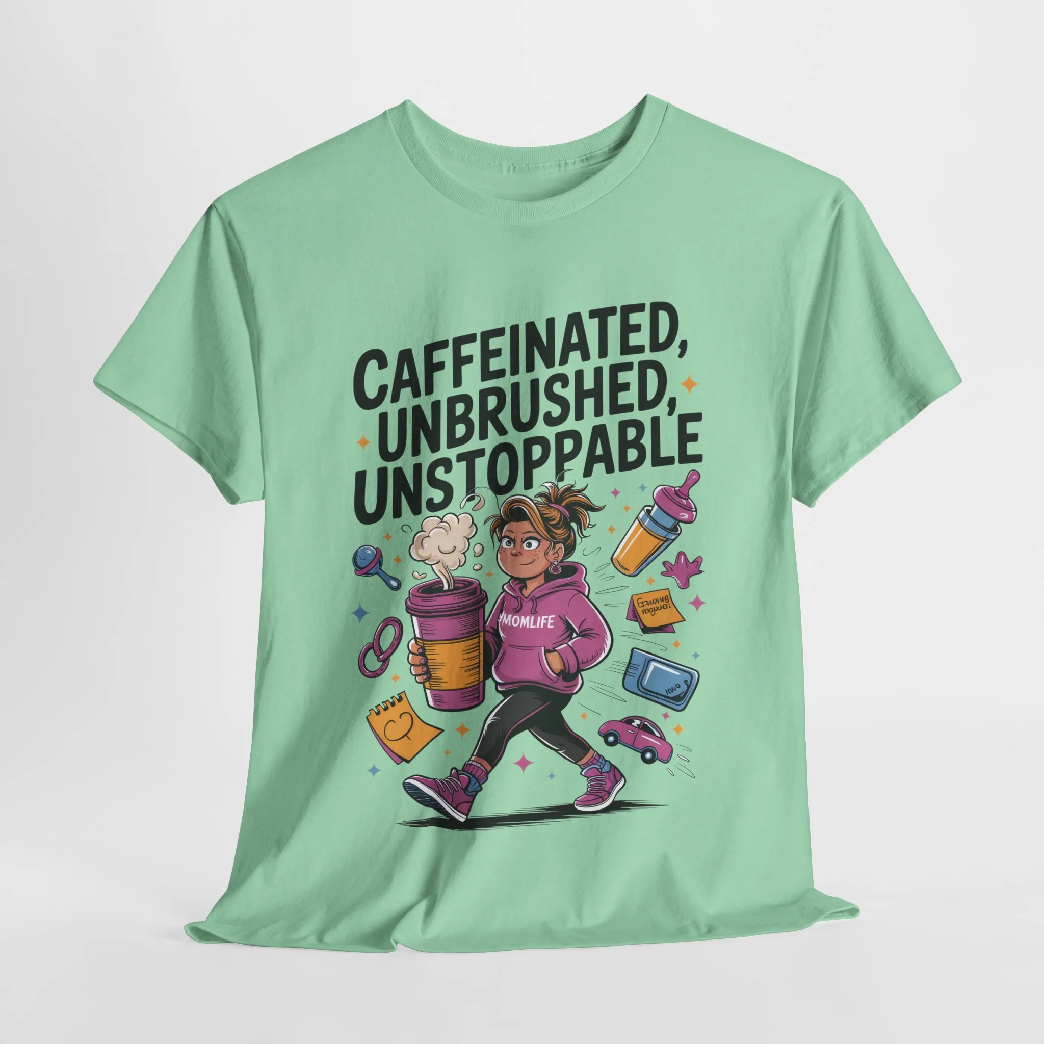 Funny Mom Life Graphic Shirt, Mother's Day Gift, Cotton Tee for Tired but Fierce Mothers, Coffee and Mom T-Shirt, mom life shirt - Image 31