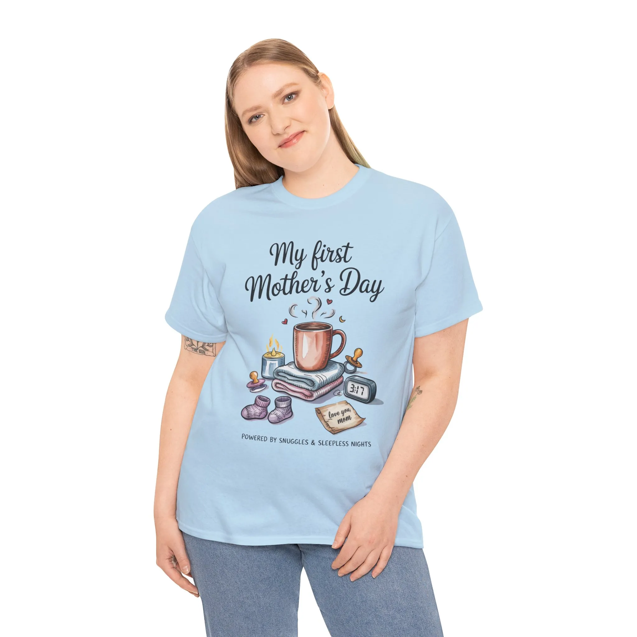 My First Mother's Day Tee, Gift for New Moms, Cute Mother's Day Shirt, Snuggle-Inspired Apparel, Baby Shower Tee - Image 17