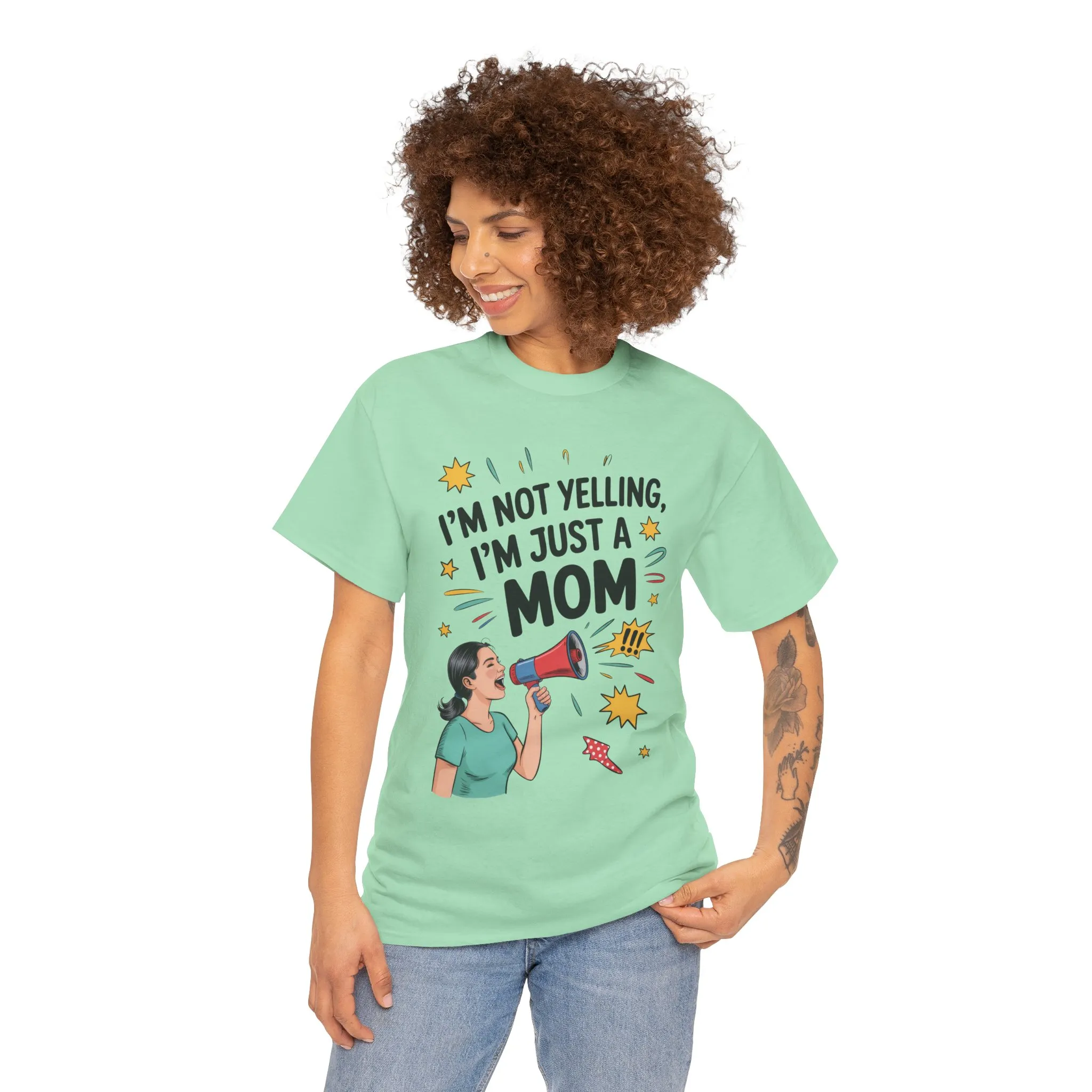 Funny Mom Shirt, I'm Not Yelling I'm Just a Mom, Mother's Day Gift, Loud Mom Life T-Shirt, Mother's Day Apparel, Family Humor Shirt - Image 19