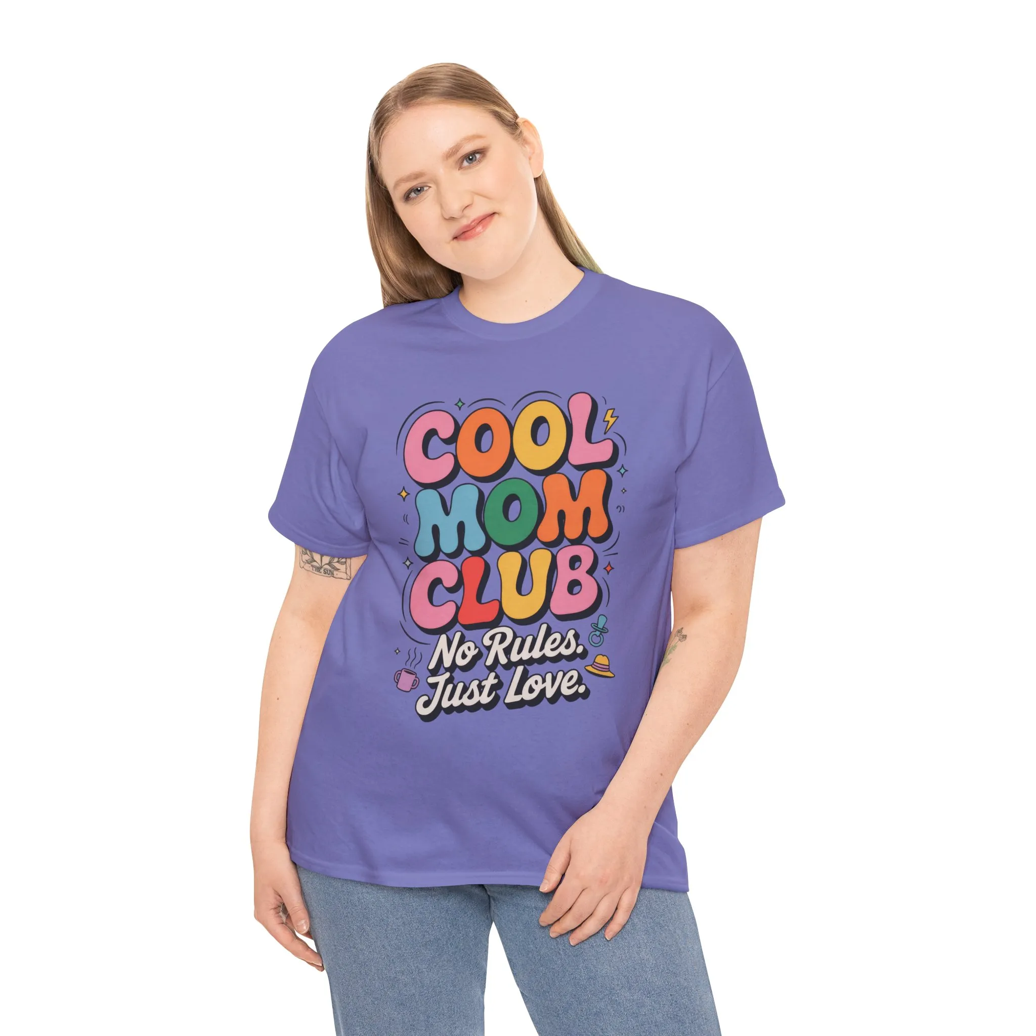 Cool Mom Club Tee, Fun Cotton T-Shirt for Moms, Mothers Day Gift, Parenting Humor Apparel, Fun Mom Shirt, No Rules Just Love Retro Style - Image 27