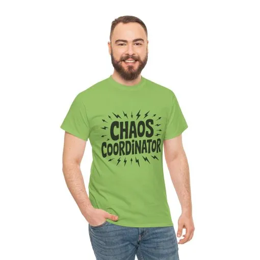 Chaos Coordinator Unisex Heavy Cotton Tee, Funny Graphic T-Shirt, Gift for Moms, Mom Life Graphic Tee, Mother's Day T-Shirt - Image 20