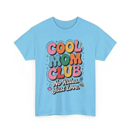 Cool Mom Club Tee, Fun Cotton T-Shirt for Moms, Mothers Day Gift, Parenting Humor Apparel, Fun Mom Shirt, No Rules Just Love Retro Style - Image 19
