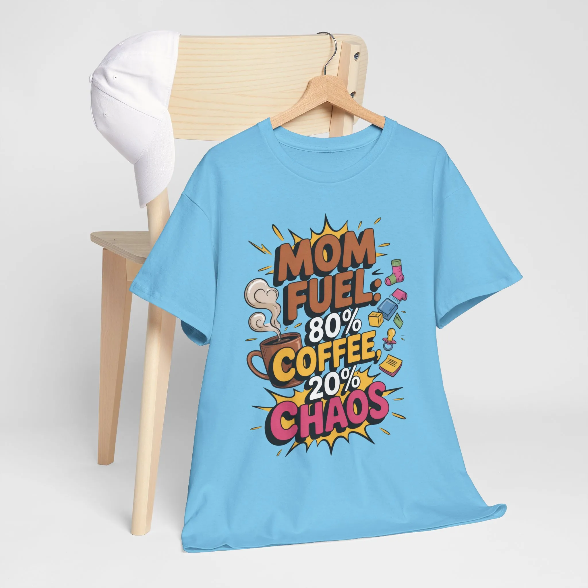 Funny Mom Fuel Coffee Tee, Gifts for Moms, Mother's Day Gift, Coffee Lover Shirt, T-Shirt for Coffee Loving Moms, Tired Mom Life Tee - Image 13