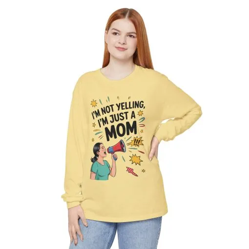 Funny Mom Long Sleeve T-Shirt, I'm Not Yelling I'm Just a Mom, Mother's Day Gift, Loud Mom Life Tank Top, Mother's Day Apparel - Image 26