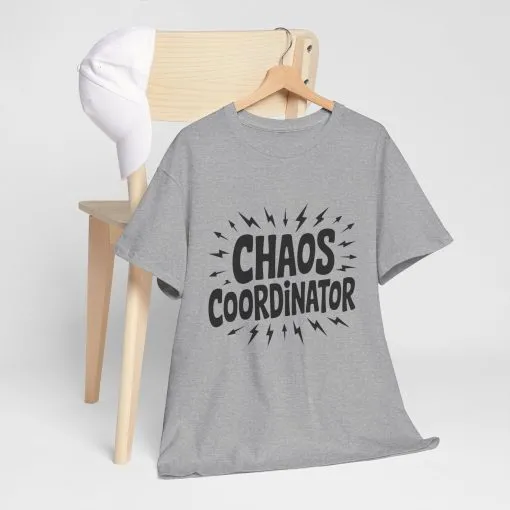 Chaos Coordinator Unisex Heavy Cotton Tee, Funny Graphic T-Shirt, Gift for Moms, Mom Life Graphic Tee, Mother's Day T-Shirt - Image 11