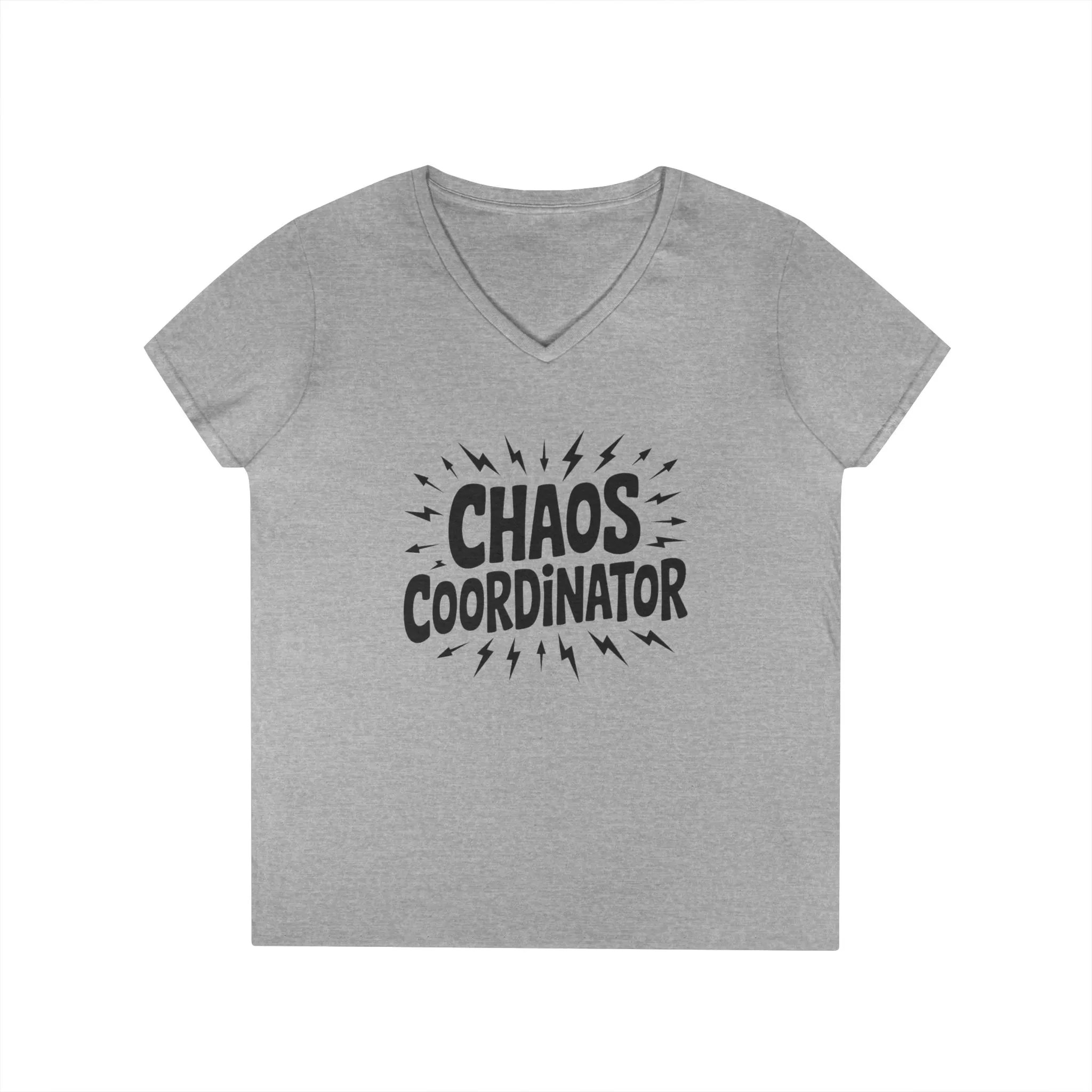 Chaos Coordinator Ladies' V-Neck T-Shirt, Funny Gift for Moms, Mother's Day Gift, Teacher Shirt, Casual Graphic Tee, Women's Gift Idea - Image 5