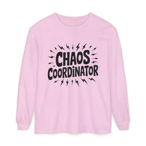 Chaos Coordinator Shirt Unisex Long Sleeve Tee, Funny Mom Life Gift, Mothers Day Shirt, Gifts for Team Leaders, Humor Apparel - Image 21