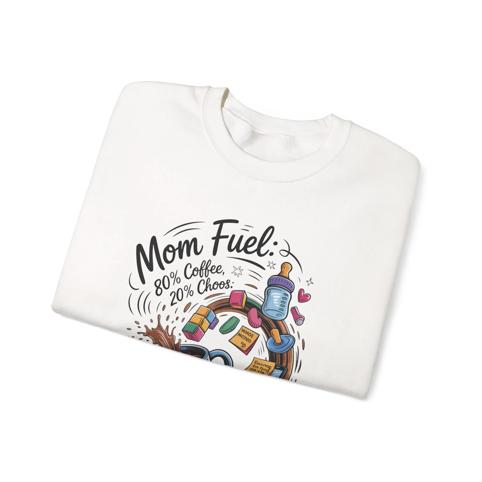 Mom Fuel Unisex Crewneck Sweatshirt, Perfect for Coffee Lovers, Gifts for Moms, Cozy Casual Wear, Funny Graphic Sweatshirt, Mother's Day - Image 6