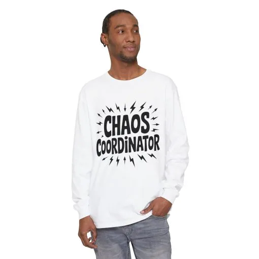 Chaos Coordinator Shirt Unisex Long Sleeve Tee, Funny Mom Life Gift, Mothers Day Shirt, Gifts for Team Leaders, Humor Apparel - Image 5