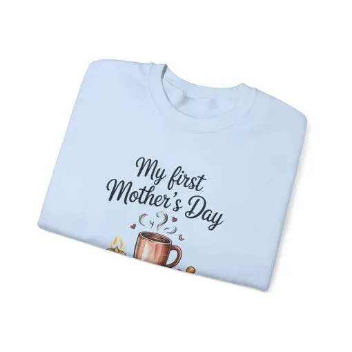 My First Mother's Day Sweatshirt, Cozy Crewneck for Moms, Gift for New Mothers, Baby Shower Tee, Snuggles & Sleepless Nights - Image 34