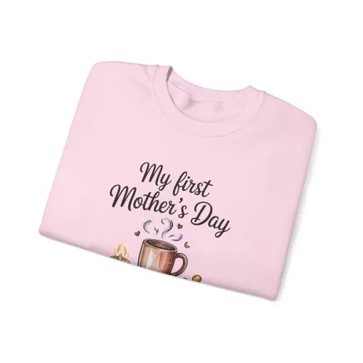 My First Mother's Day Sweatshirt, Cozy Crewneck for Moms, Gift for New Mothers, Baby Shower Tee, Snuggles & Sleepless Nights - Image 26