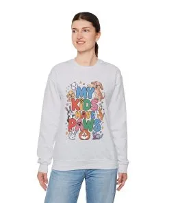 My Kids Have Paws Sweatshirt, Pet Lover Gift, Cute Animal Shirt, Cute Pet Mom Tee, Animal Parent T-Shirt, Gift for Animal Lovers