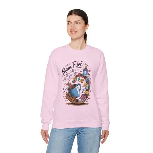 Mom Fuel Unisex Crewneck Sweatshirt, Perfect for Coffee Lovers, Gifts for Moms, Cozy Casual Wear, Funny Graphic Sweatshirt, Mother's Day - Image 31