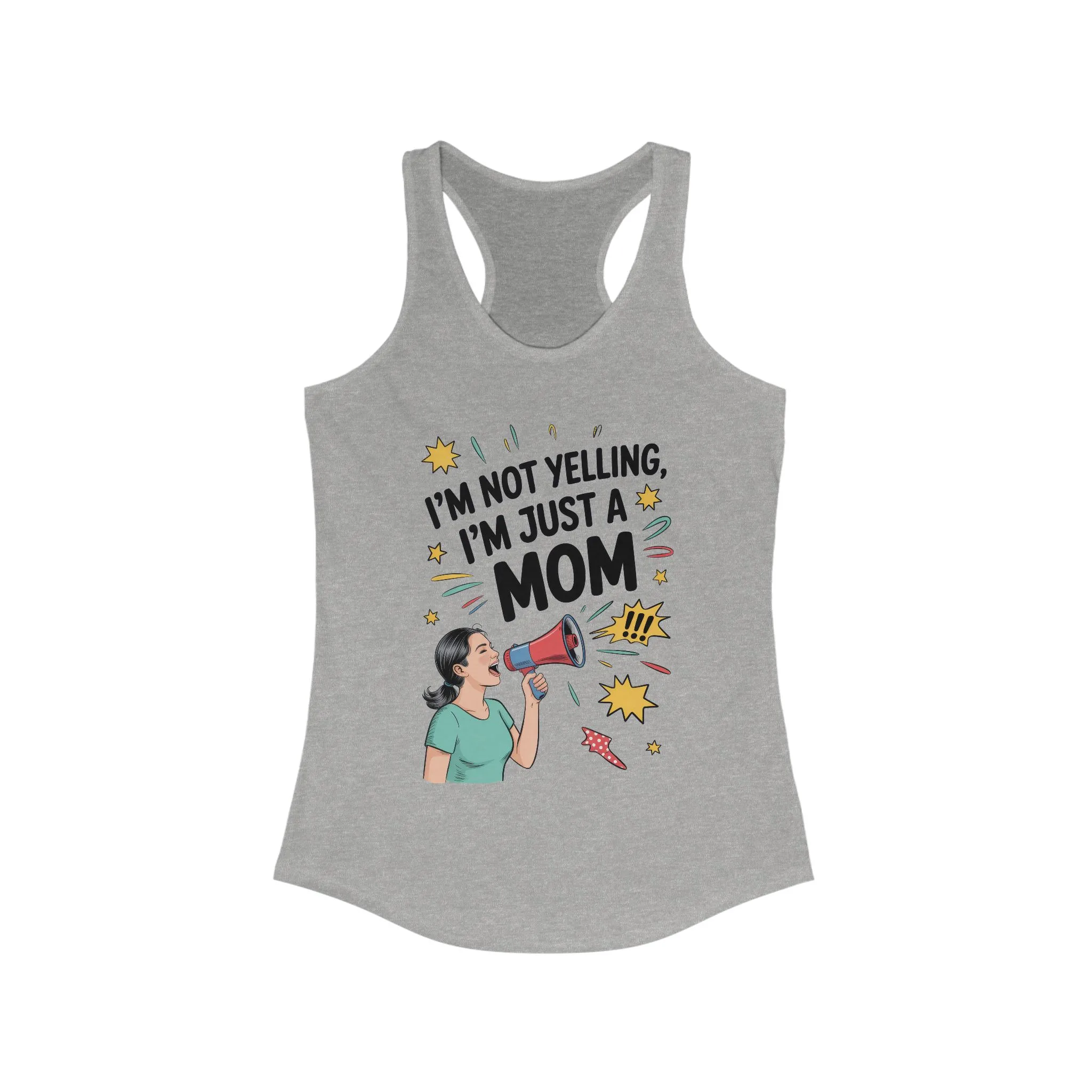 Funny Mom Tank Top, I'm Not Yelling I'm Just a Mom, Mother's Day Gift, Loud Mom Life Tank Top, Mother's Day Apparel, Family Humor Shirt - Image 5