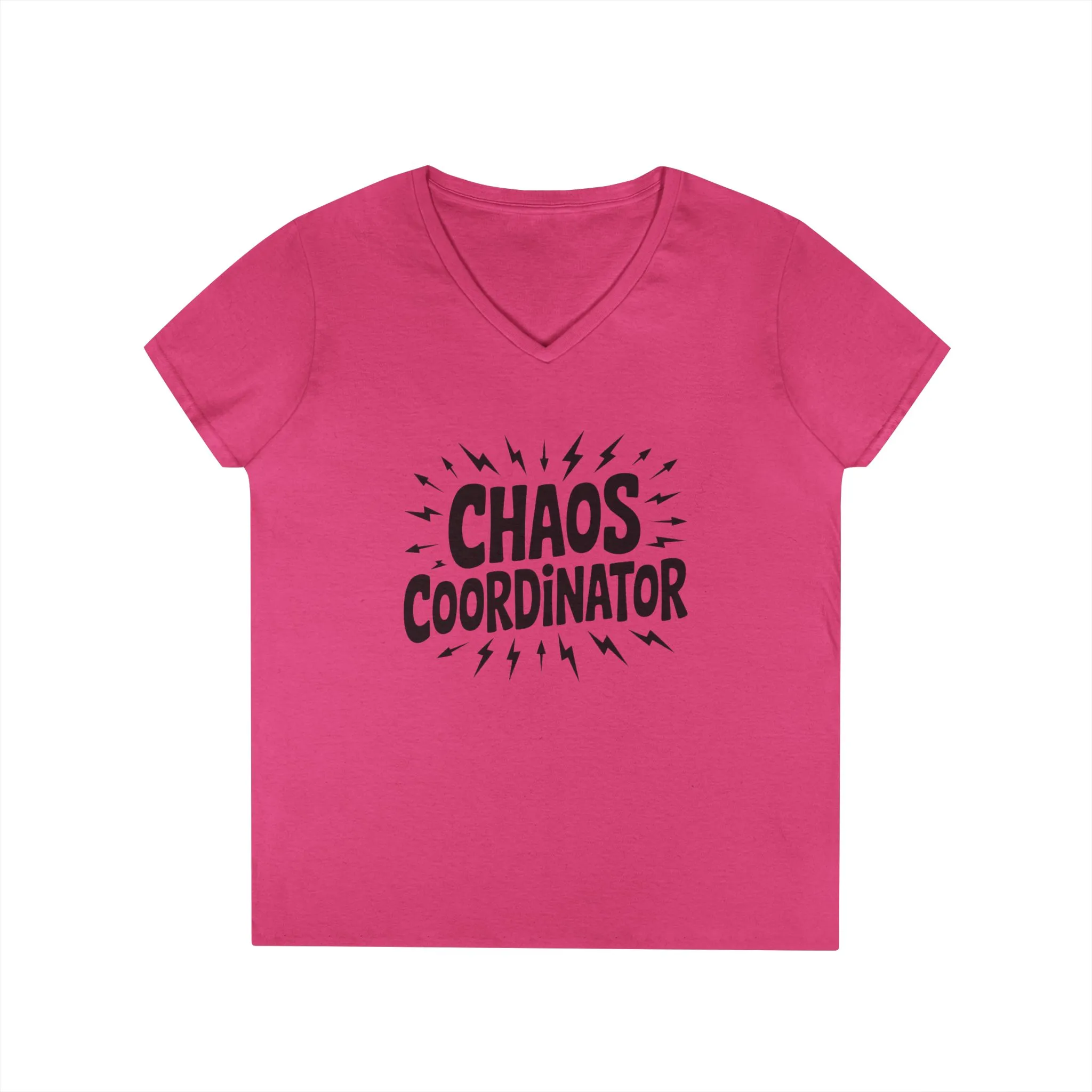 Chaos Coordinator Ladies' V-Neck T-Shirt, Funny Gift for Moms, Mother's Day Gift, Teacher Shirt, Casual Graphic Tee, Women's Gift Idea - Image 13