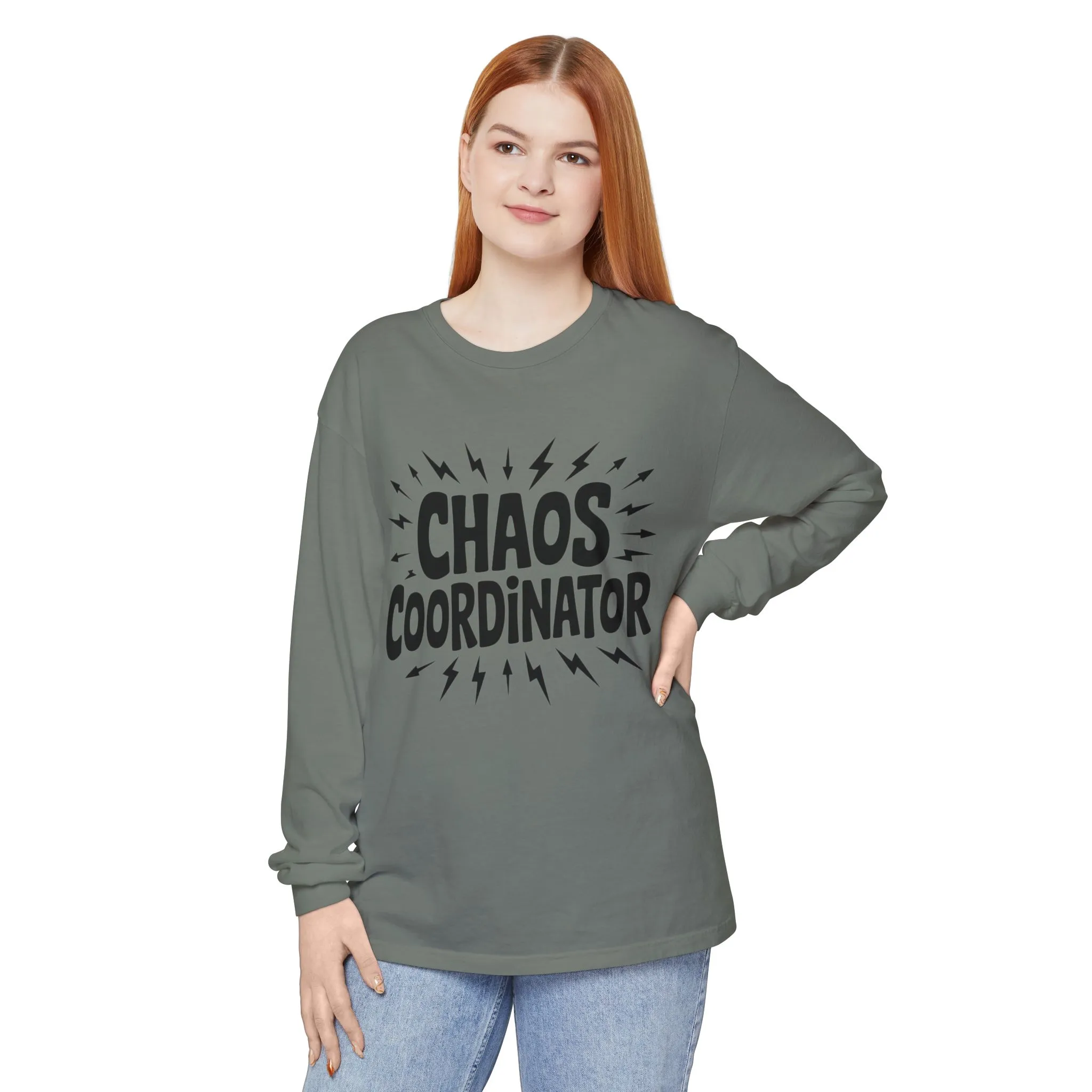 Chaos Coordinator Shirt Unisex Long Sleeve Tee, Funny Mom Life Gift, Mothers Day Shirt, Gifts for Team Leaders, Humor Apparel - Image 38