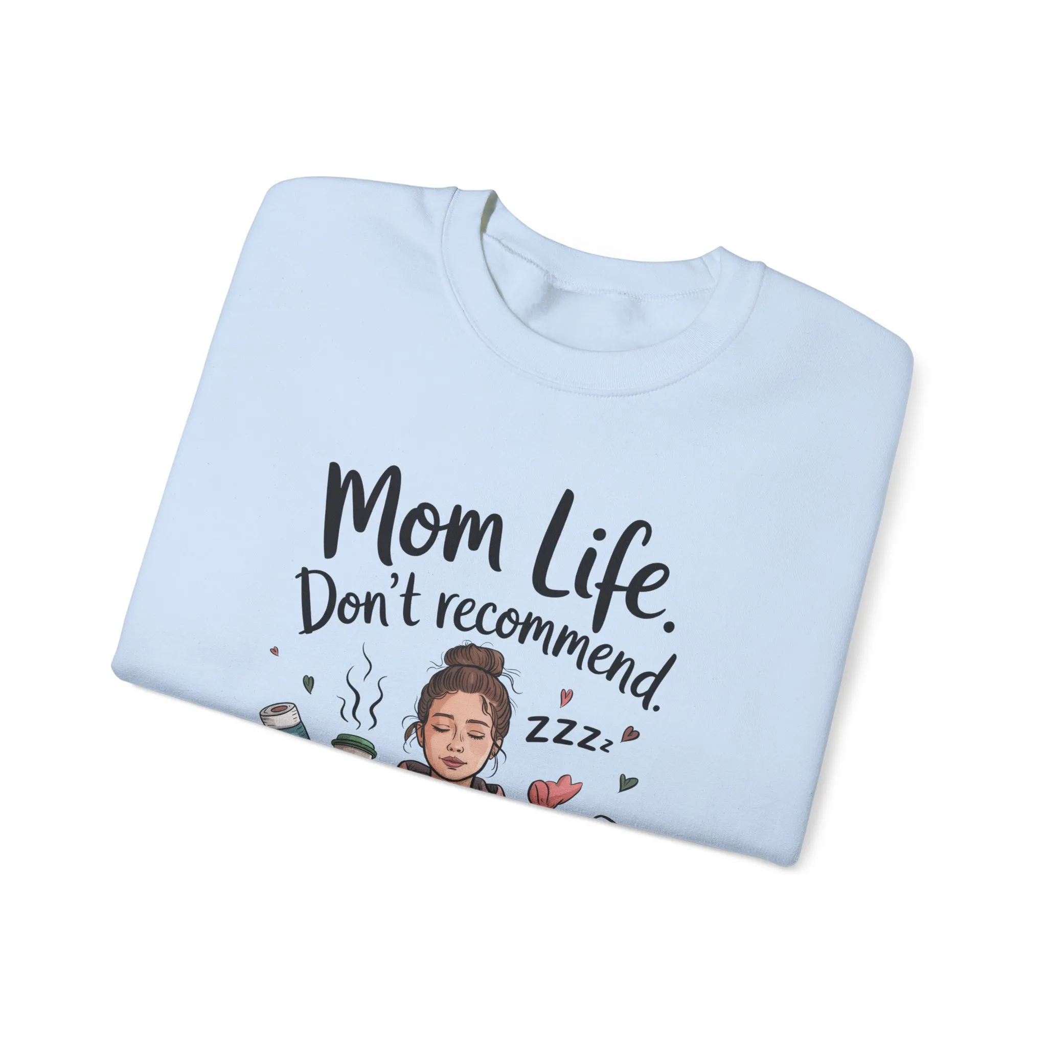 Mom Life Crewneck Sweatshirt, New Mom Gift, Cozy Everyday Wear, Funny Parent Apparel, Tired Mama Humor Tee - Image 38