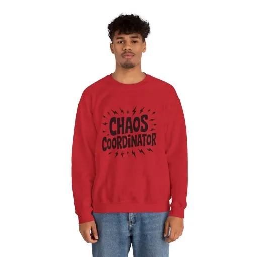 Chaos Coordinator Sweatshirt, Funny Gift for Moms, Mother's Day Gift, TeacherSweatshirt, Casual Graphic Tee, Women's Gift Idea - Image 4