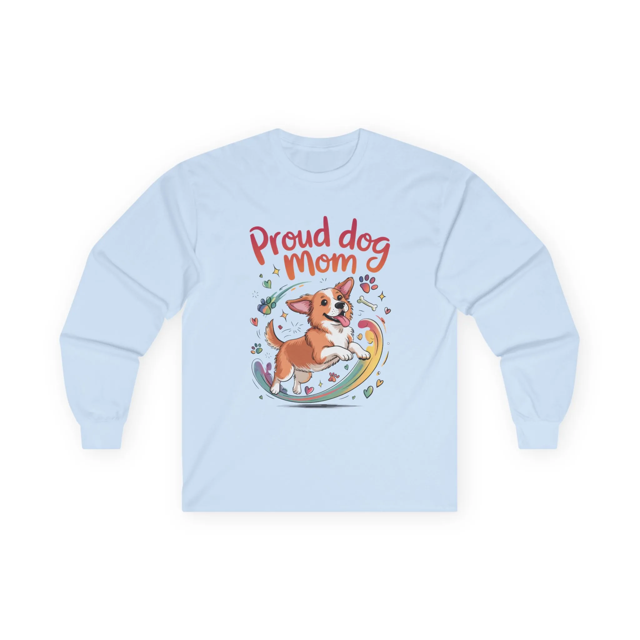 Proud Dog Mom Long Sleeve Tee, Cute Pet Lover Shirt, Gifts for Dog Owners, Mother's Day, Animal Lover Apparel, Dog Mom Apparel - Image 4