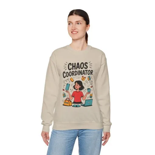 Chaos Coordinator Sweatshirt, Funny Mom Life Sweatshirt ,Gift for Busy Moms, Multitasking Mom Gift, Mom Life Sweatshirt, Mother's Day Gift - Image 12