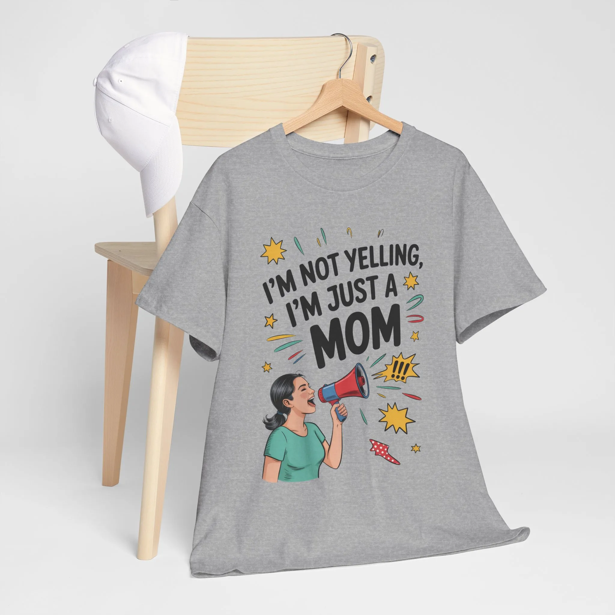 Funny Mom Shirt, I'm Not Yelling I'm Just a Mom, Mother's Day Gift, Loud Mom Life T-Shirt, Mother's Day Apparel, Family Humor Shirt - Image 10