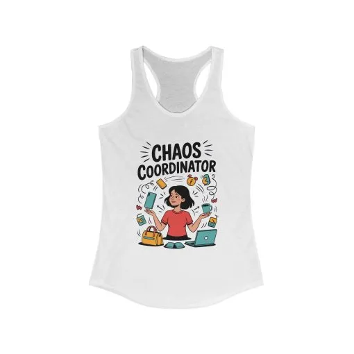 Chaos Coordinator Women's Tank, Funny Mom Life Graphic Top, Gift for Busy Moms, Multitasking Mom Gift, Mom Life Tank, Mother's Day Gift - Image 3