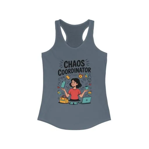 Chaos Coordinator Women's Tank, Funny Mom Life Graphic Top, Gift for Busy Moms, Multitasking Mom Gift, Mom Life Tank, Mother's Day Gift - Image 15
