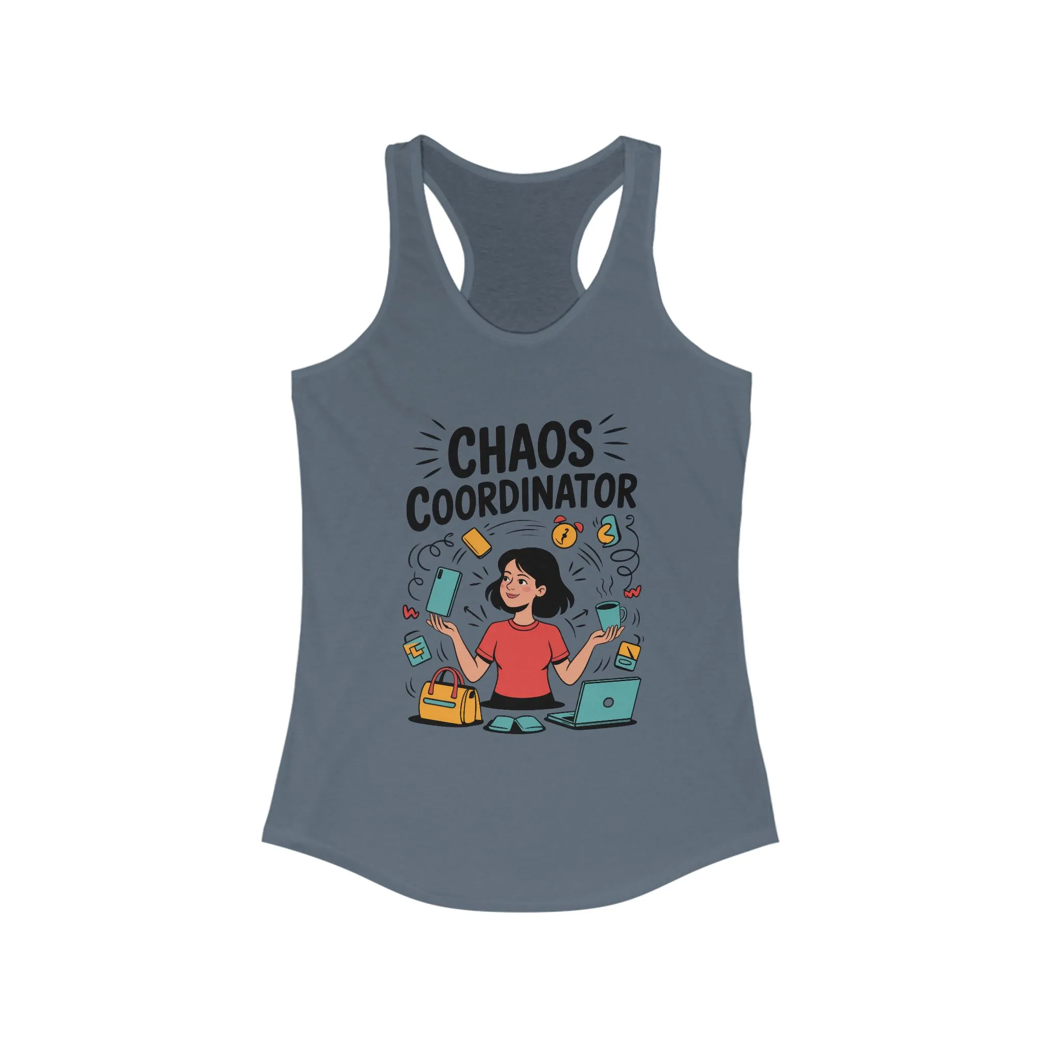 Chaos Coordinator Women's Tank, Funny Mom Life Graphic Top, Gift for Busy Moms, Multitasking Mom Gift, Mom Life Tank, Mother's Day Gift - Image 15