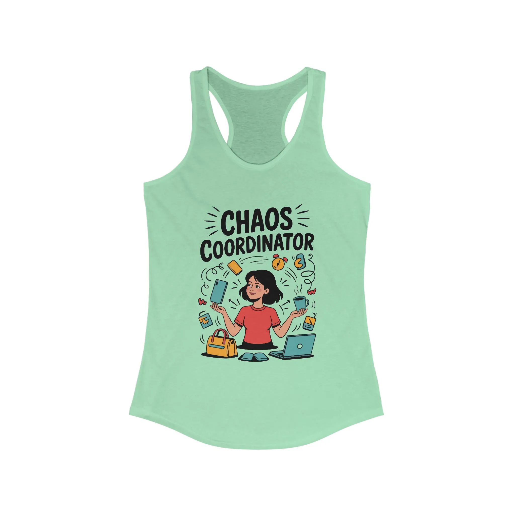 Chaos Coordinator Women's Tank, Funny Mom Life Graphic Top, Gift for Busy Moms, Multitasking Mom Gift, Mom Life Tank, Mother's Day Gift