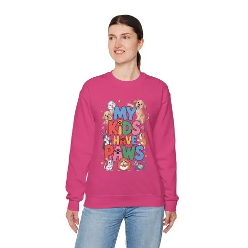 My Kids Have Paws Sweatshirt, Pet Lover Gift, Cute Animal Shirt, Cute Pet Mom Tee, Animal Parent T-Shirt, Gift for Animal Lovers - Image 32