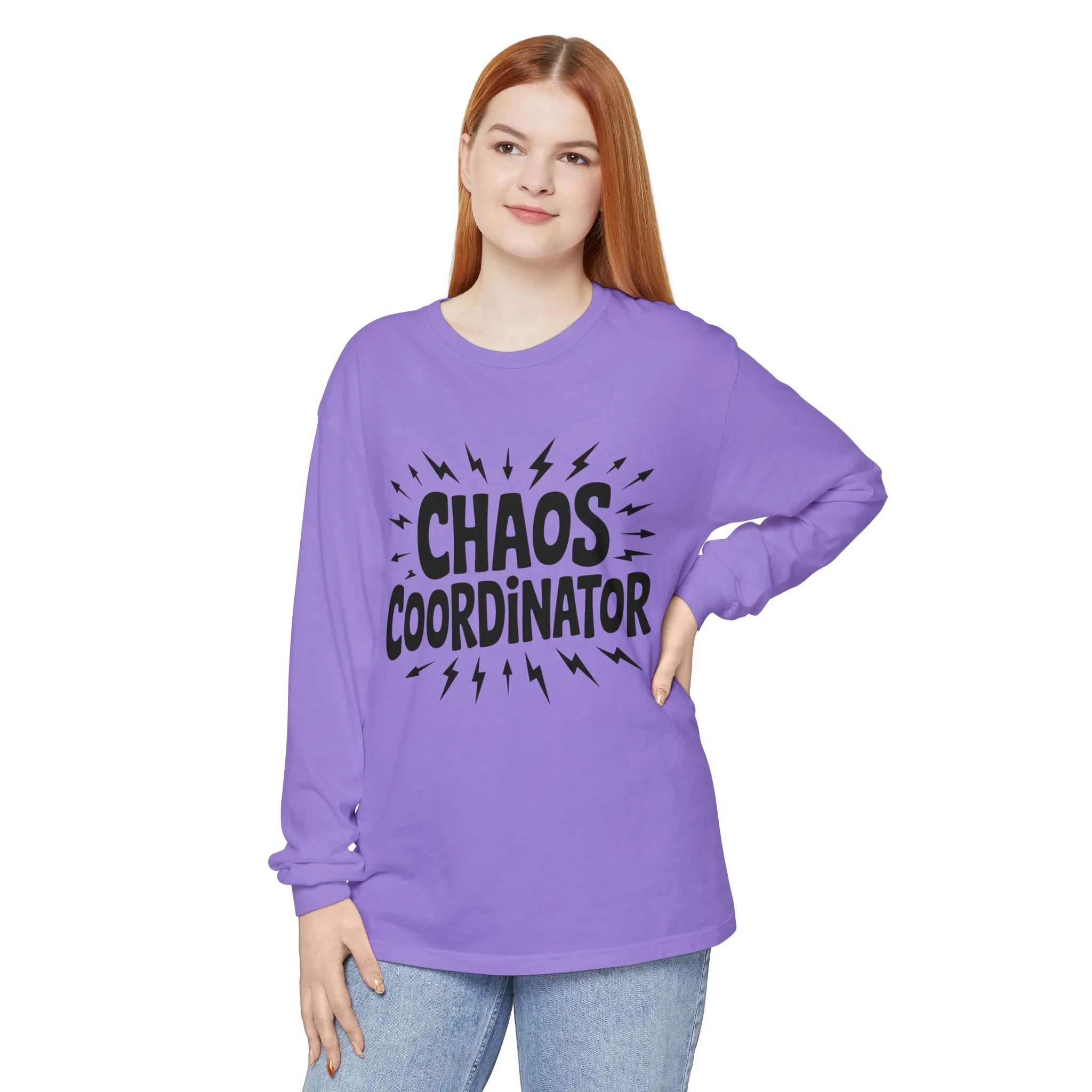 Chaos Coordinator Shirt Unisex Long Sleeve Tee, Funny Mom Life Gift, Mothers Day Shirt, Gifts for Team Leaders, Humor Apparel - Image 18