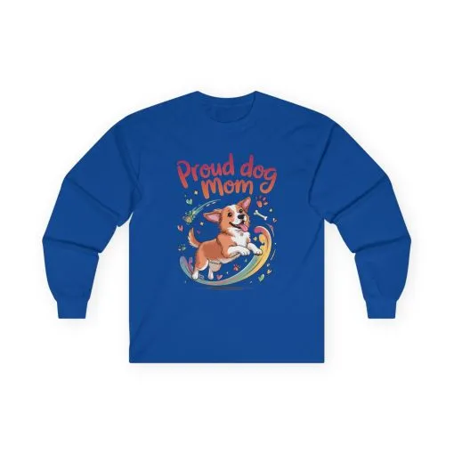 Proud Dog Mom Long Sleeve Tee, Cute Pet Lover Shirt, Gifts for Dog Owners, Mother's Day, Animal Lover Apparel, Dog Mom Apparel - Image 8