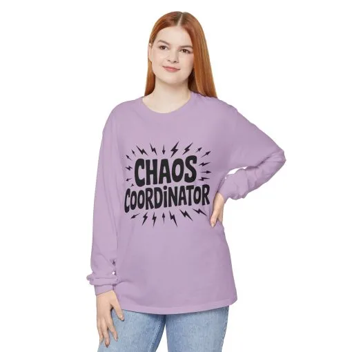 Chaos Coordinator Shirt Unisex Long Sleeve Tee, Funny Mom Life Gift, Mothers Day Shirt, Gifts for Team Leaders, Humor Apparel - Image 20