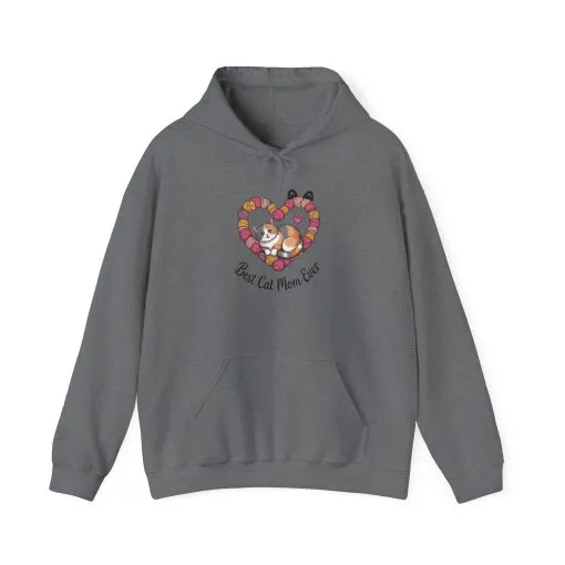 Best Cat Mom Ever Hoodie, Cozy Sweatshirt for Cat Lovers, Gift for Cat Moms, Feline Themed Apparel, Pet Lover Hoodie, Mother's Day Gift - Image 7