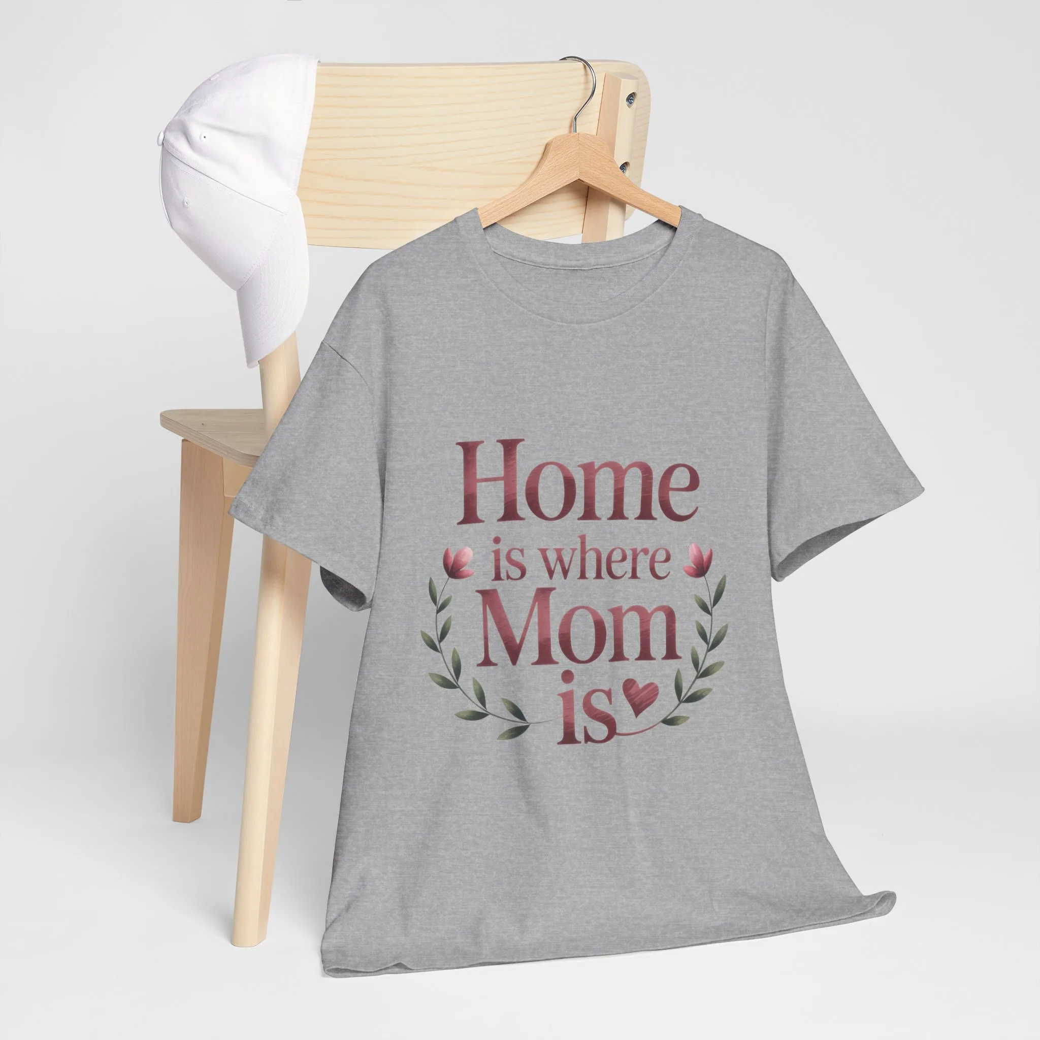 Home is Where Mom Is Women's Tee, Cozy Cotton T-Shirt for Mothers, Perfect Gift for Mother's Day, Casual Everyday Wear, mother's day gift - Image 14