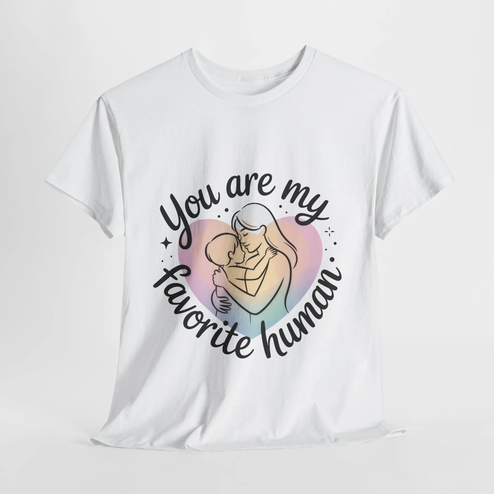 You Are My Favorite Human T-Shirt, Cute Mother and Child Shirt, Gift for Mom or Baby Shower, Mother's Day Gift - Image 4