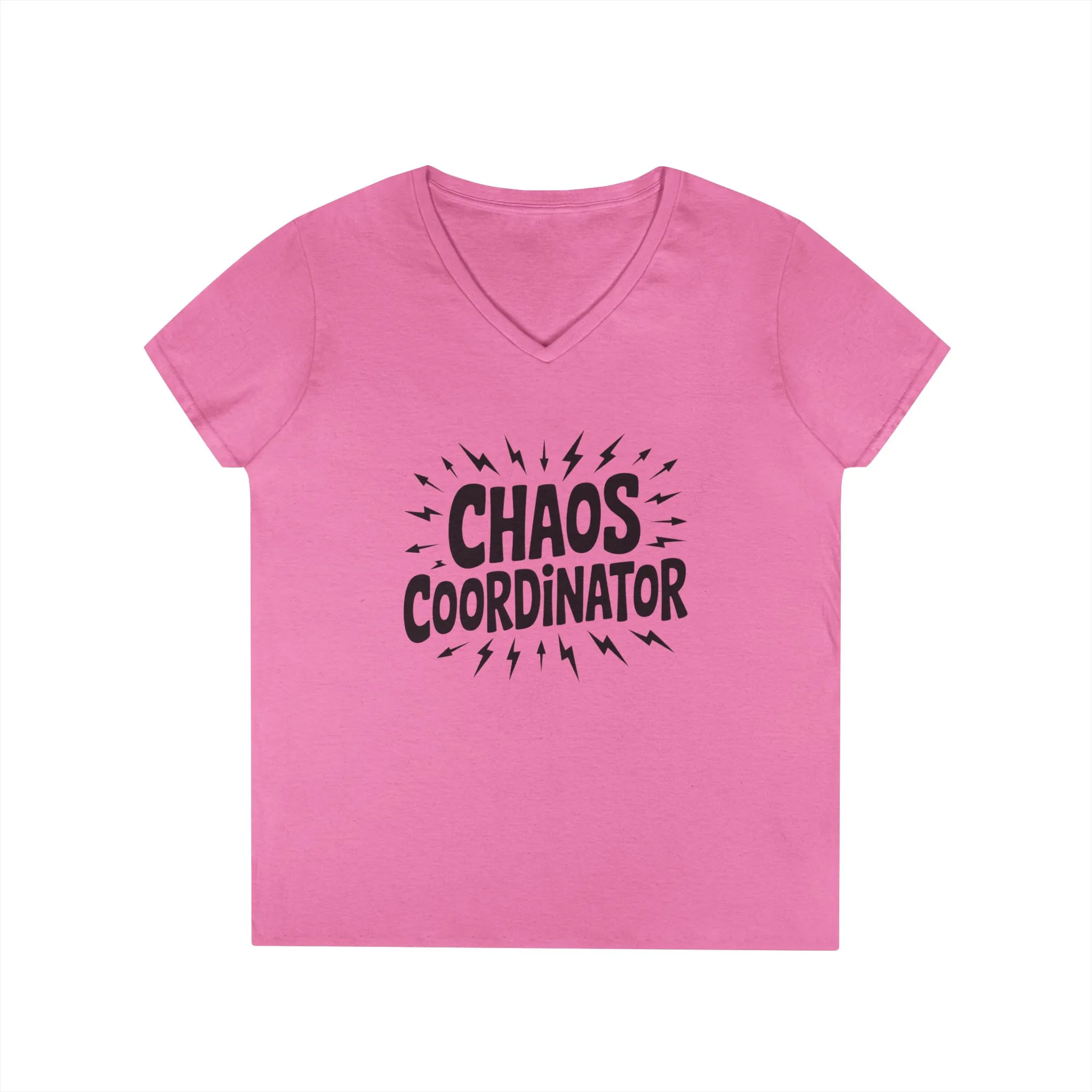 Chaos Coordinator Ladies' V-Neck T-Shirt, Funny Gift for Moms, Mother's Day Gift, Teacher Shirt, Casual Graphic Tee, Women's Gift Idea - Image 11