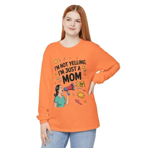 Funny Mom Long Sleeve T-Shirt, I'm Not Yelling I'm Just a Mom, Mother's Day Gift, Loud Mom Life Tank Top, Mother's Day Apparel - Image 20