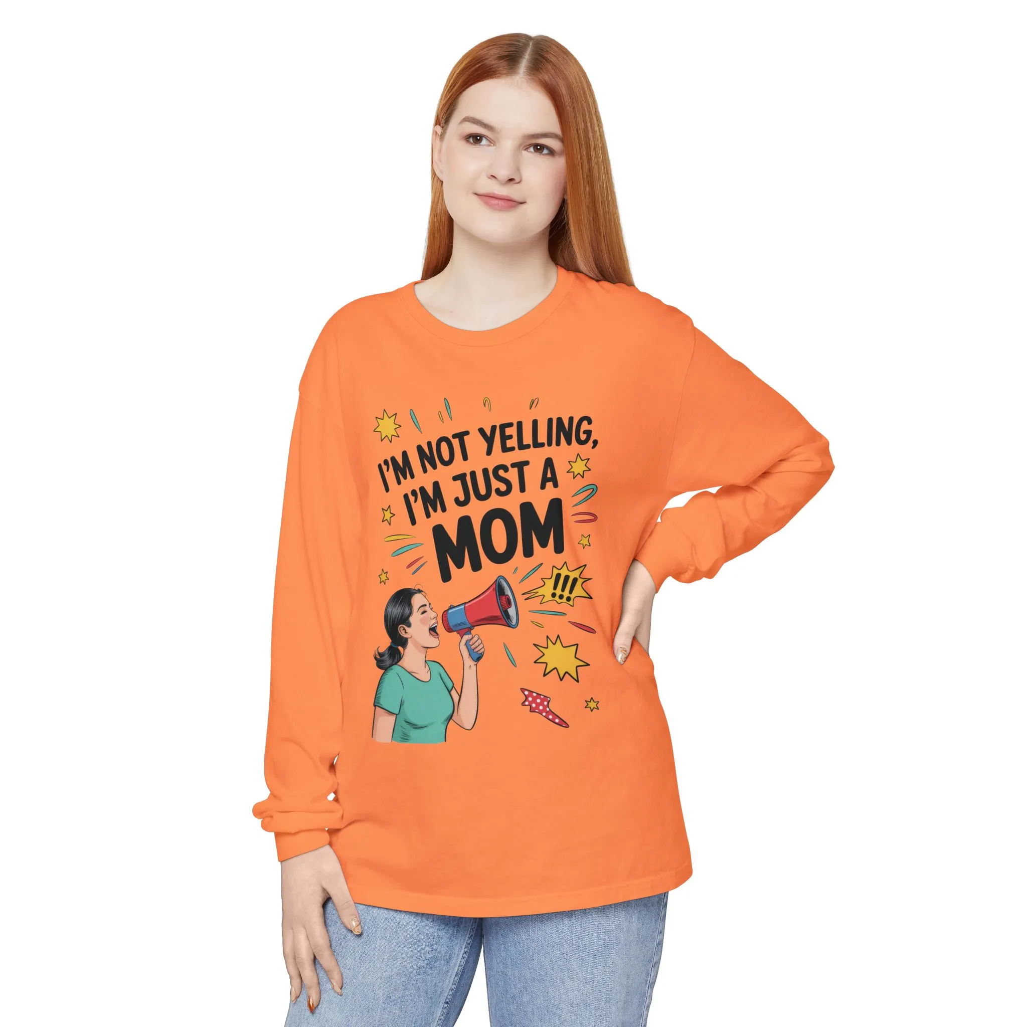 Funny Mom Long Sleeve T-Shirt, I'm Not Yelling I'm Just a Mom, Mother's Day Gift, Loud Mom Life Tank Top, Mother's Day Apparel - Image 20