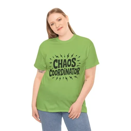 Chaos Coordinator Unisex Heavy Cotton Tee, Funny Graphic T-Shirt, Gift for Moms, Mom Life Graphic Tee, Mother's Day T-Shirt - Image 18