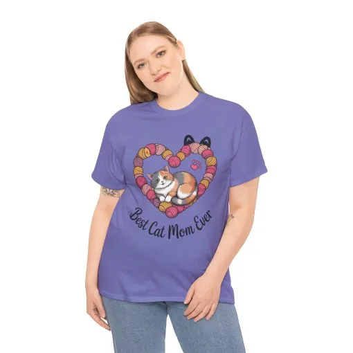 Best Cat Mom Ever T-Shirt, Cat Lover Gift, Pet Mom Shirt, Funny Animal Apparel, Cute Gift for Cat Moms, Gift for Cat Lovers, Kitty Mom Shirt - Image 20