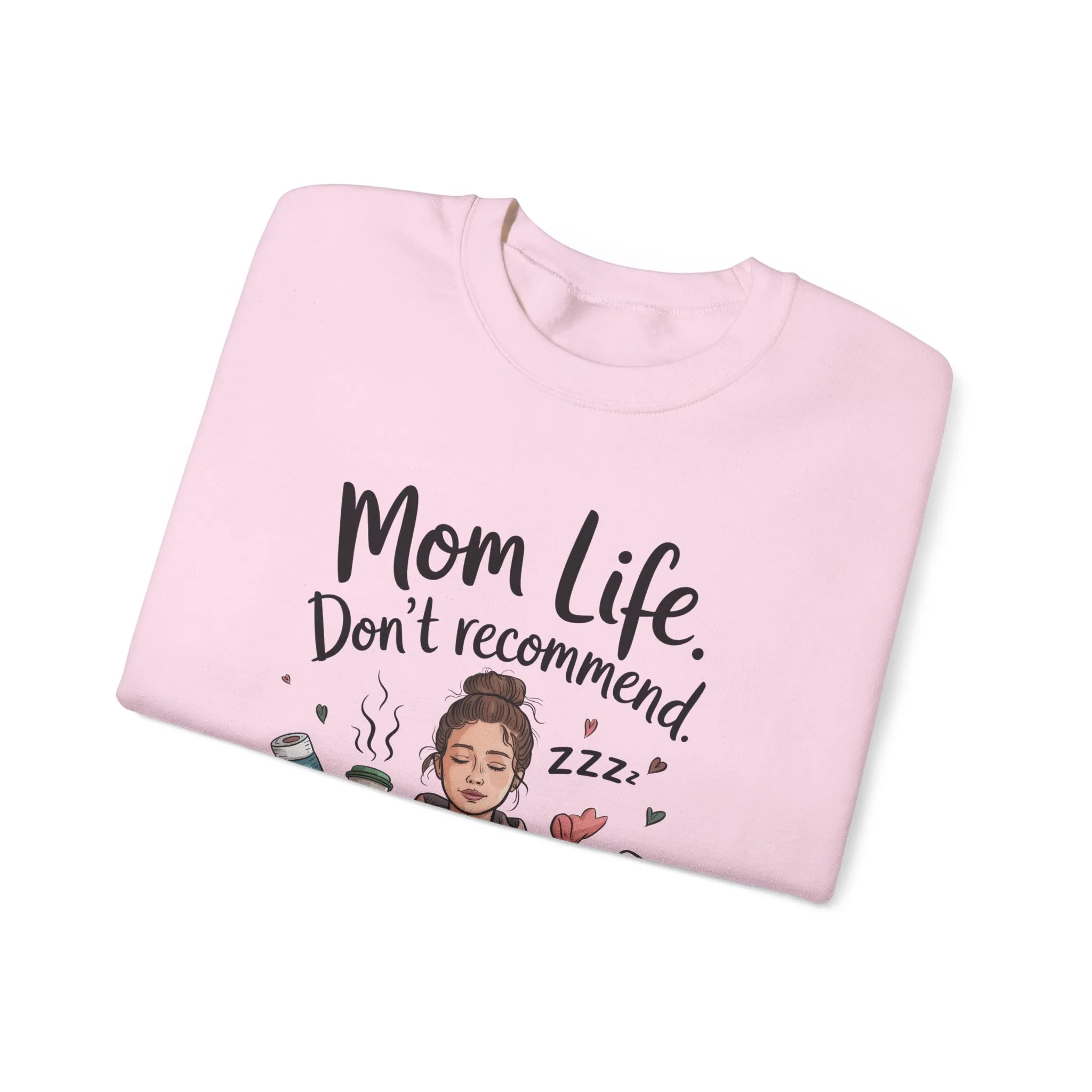 Mom Life Crewneck Sweatshirt, New Mom Gift, Cozy Everyday Wear, Funny Parent Apparel, Tired Mama Humor Tee - Image 30