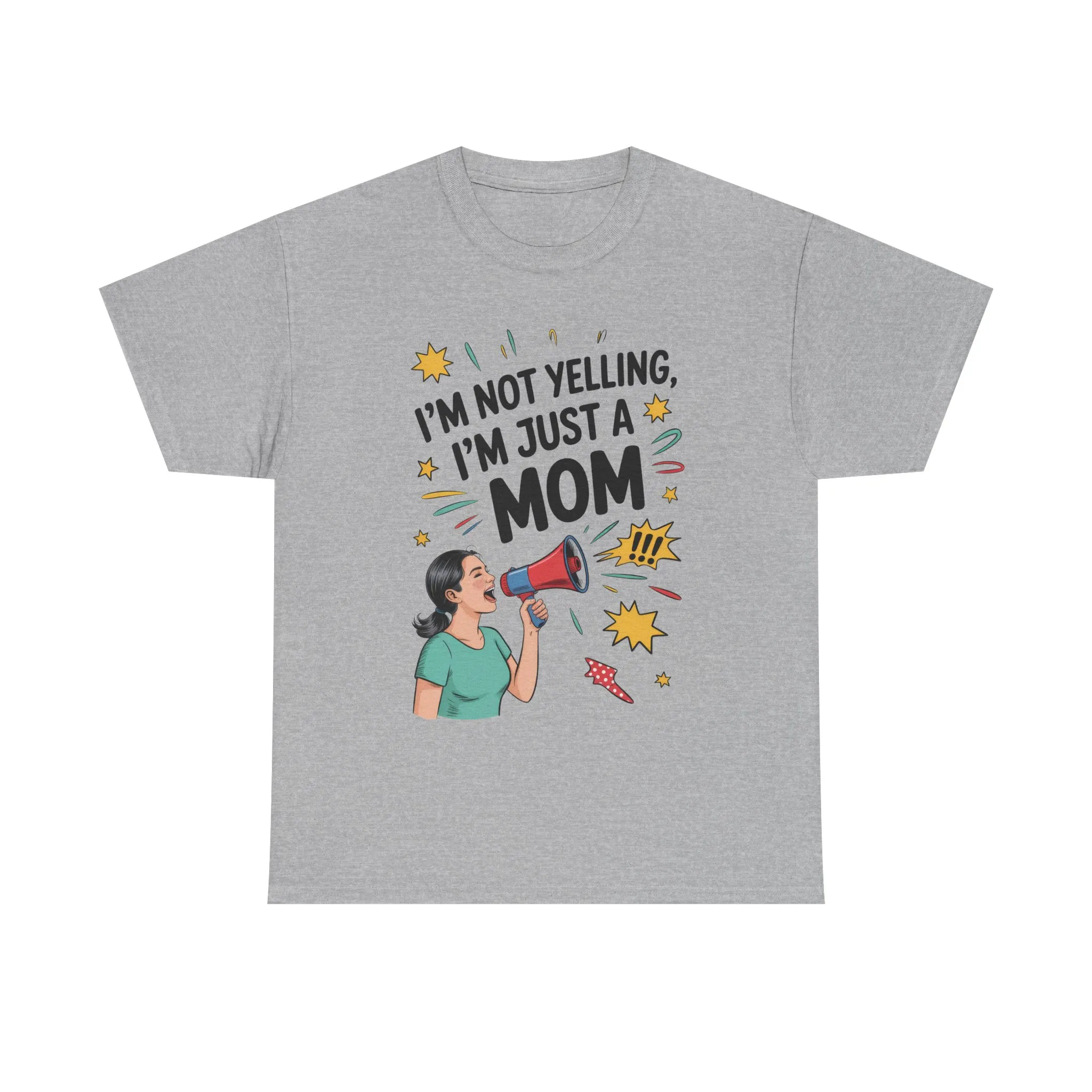 Funny Mom Shirt, I'm Not Yelling I'm Just a Mom, Mother's Day Gift, Loud Mom Life T-Shirt, Mother's Day Apparel, Family Humor Shirt - Image 9