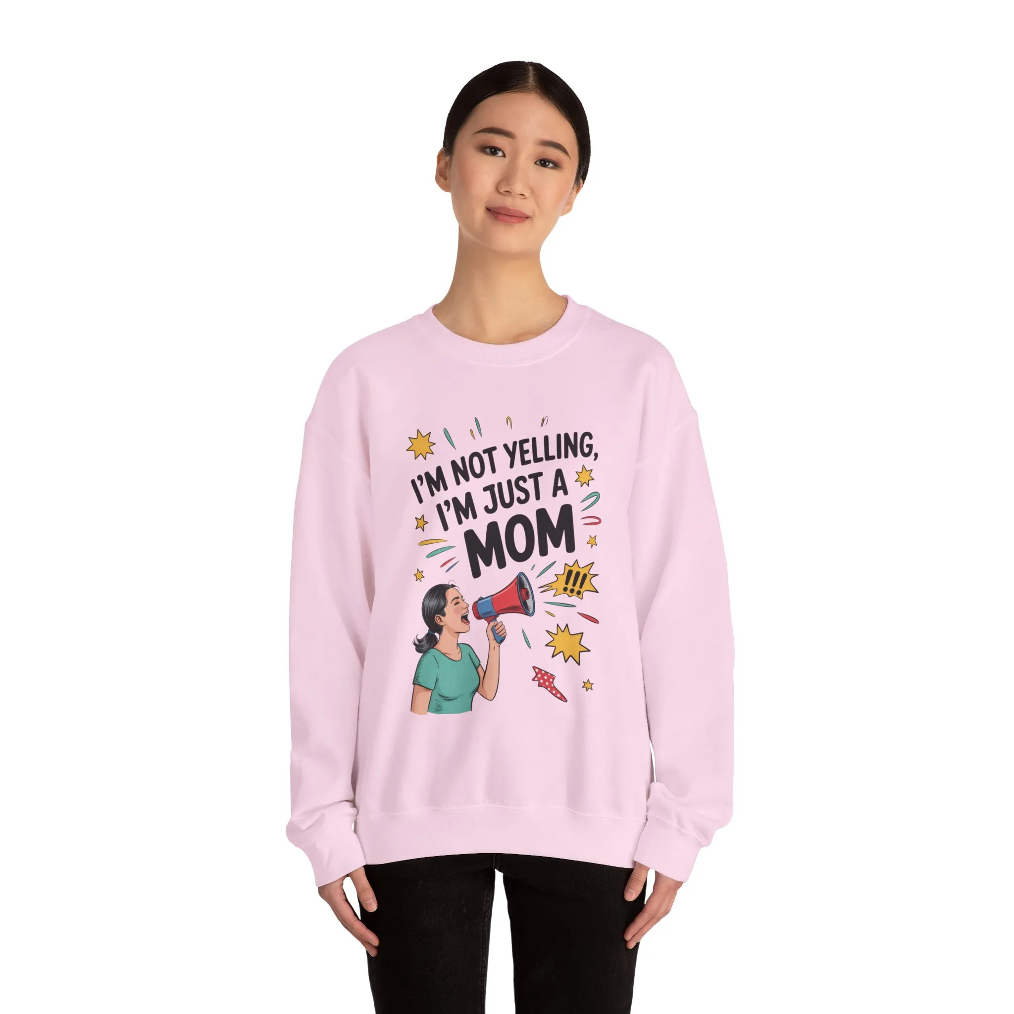 Funny Mom Sweatshirt, I'm Not Yelling I'm Just a Mom, Mother's Day Gift, Loud Mom Life Sweatshirt, Mother's Day Apparel, Family Humor Shirt - Image 28