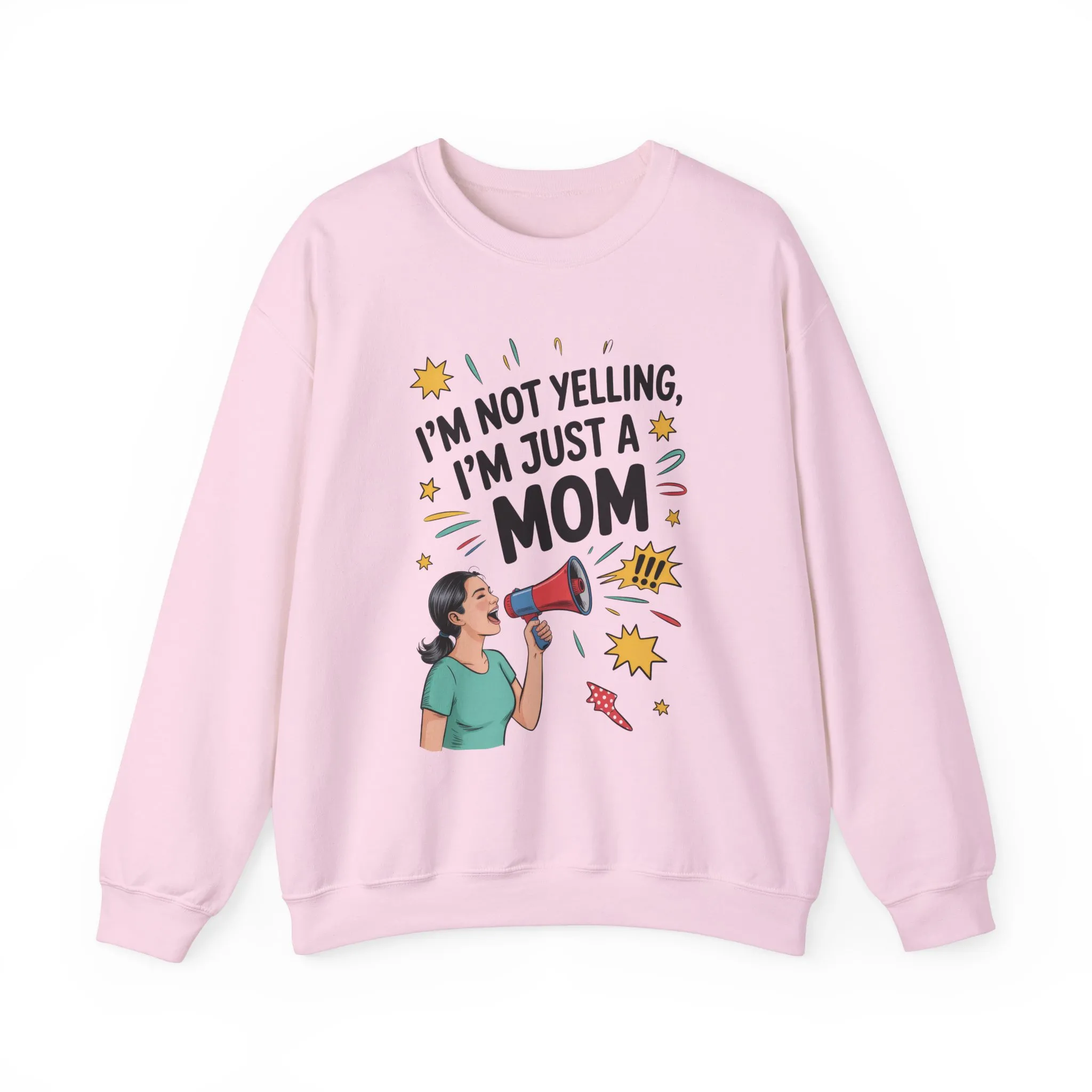 Funny Mom Sweatshirt, I'm Not Yelling I'm Just a Mom, Mother's Day Gift, Loud Mom Life Sweatshirt, Mother's Day Apparel, Family Humor Shirt - Image 26
