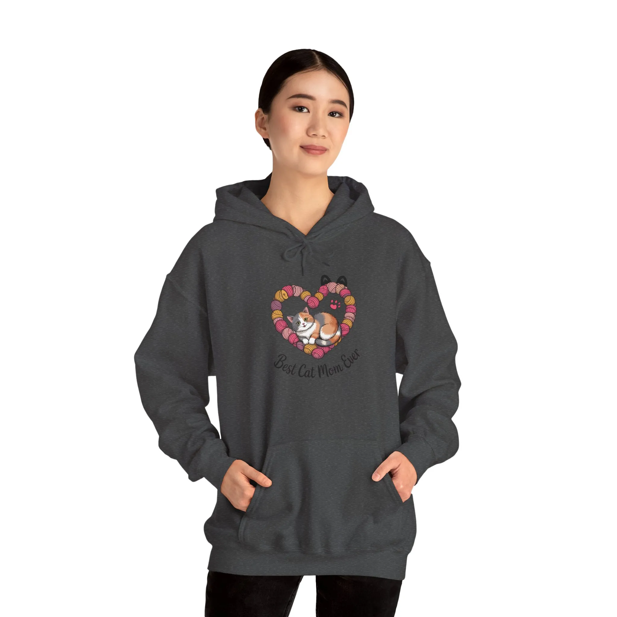 Best Cat Mom Ever Hoodie, Cozy Sweatshirt for Cat Lovers, Gift for Cat Moms, Feline Themed Apparel, Pet Lover Hoodie, Mother's Day Gift - Image 32