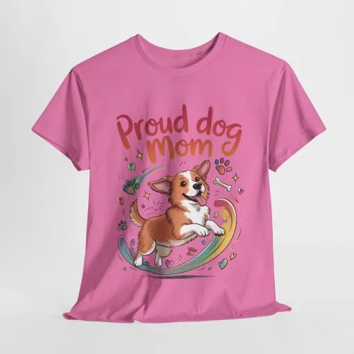 Proud Dog Mom Tee, Cute Pet Lover Shirt, Animal Lover Gift, Dog Mom T-Shirt, Funny Dog Apparel, Gift for Pet Owners, T-Shirt for Pet Moms - Image 26