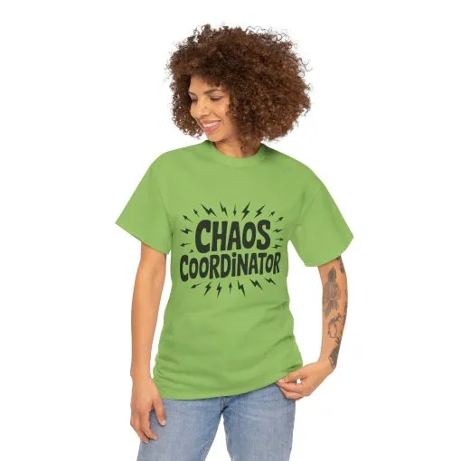 Chaos Coordinator Unisex Heavy Cotton Tee, Funny Graphic T-Shirt, Gift for Moms, Mom Life Graphic Tee, Mother's Day T-Shirt - Image 19